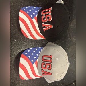 USA Flag Baseball Caps (2)